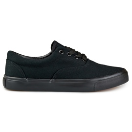 Classic women's sneakers with a black sole