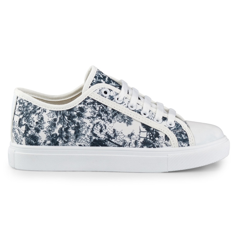 Women's black and white sneakers