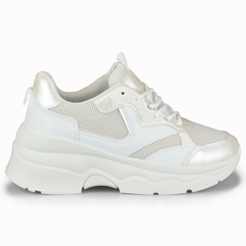 Geori women's white sneakers