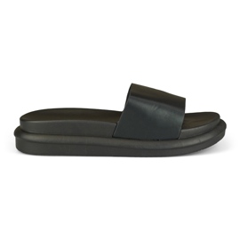 Comfortable classic black women's slippers