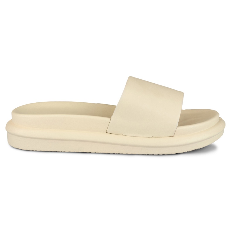 Comfortable classic beige women's slippers
