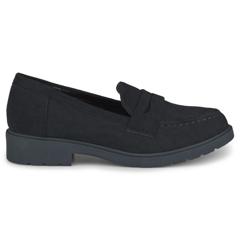 Black classic suede women's shoes