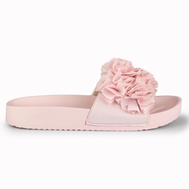 Violett women's pink floral slippers Violett women's pink floral slippers