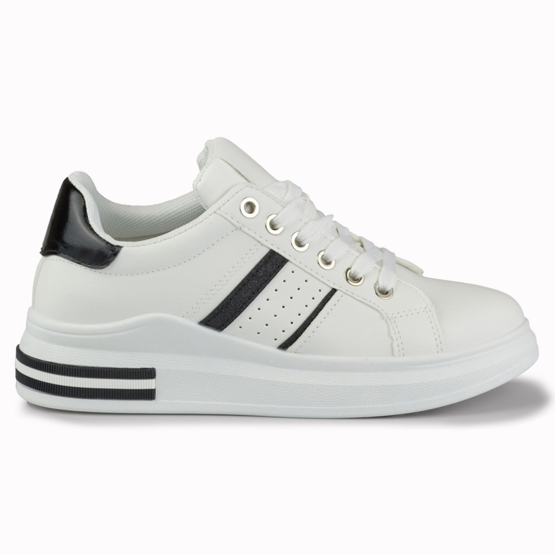 Classic black and white women's sneakers