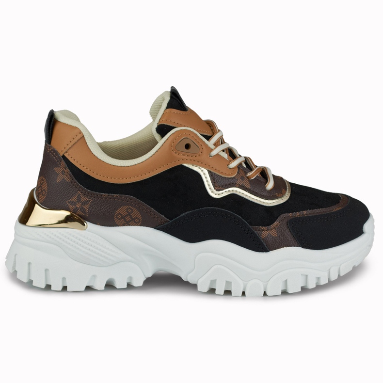 Women's sneakers with Fanny print black
