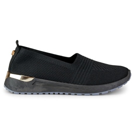 Comfortable, flexible women's casual shoes black