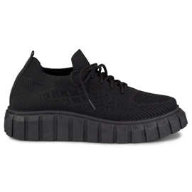 Flexible black women's sports shoes Flexible black women's sports shoes