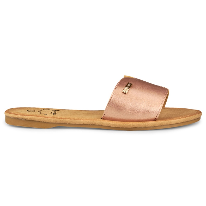 Denly women's classic flat slippers golden
