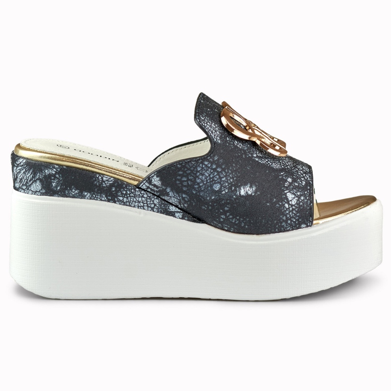 Women's black wedge sandals Black Women's black wedge sandals Black