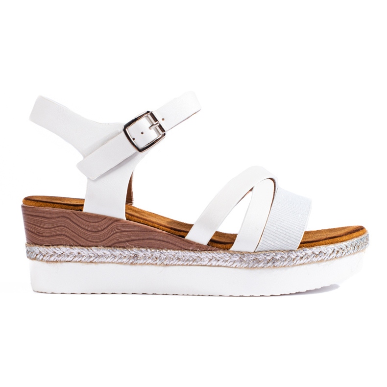 Shelovet white wedge sandals