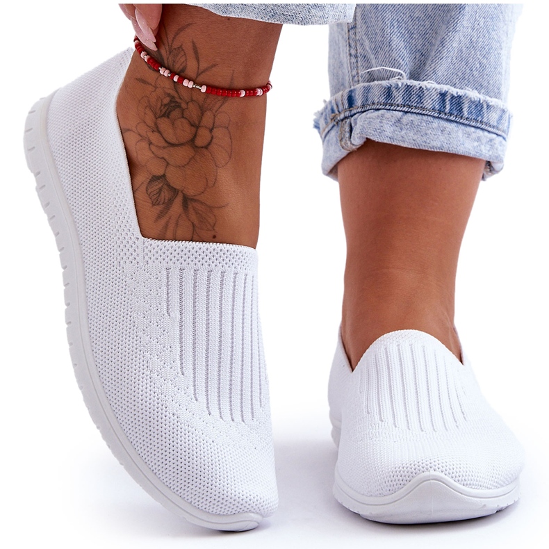 News Women's Slip-On Sneakers White Lento