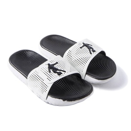 Black and white rubber slippers from Athens