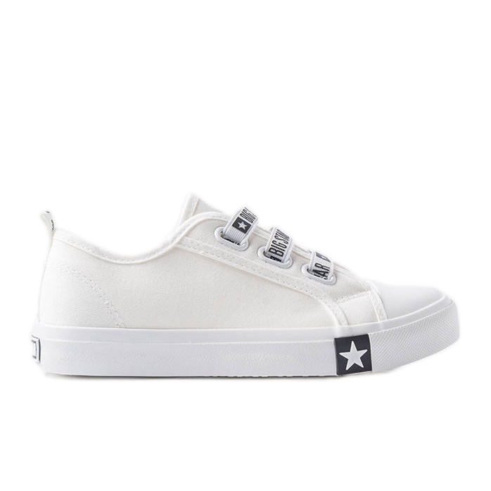 White Big Star children's sneakers LL374007 White Big Star children's sneakers LL374007