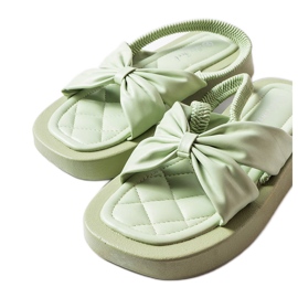 Green platform sandals from Montagna Green platform sandals from Montagna
