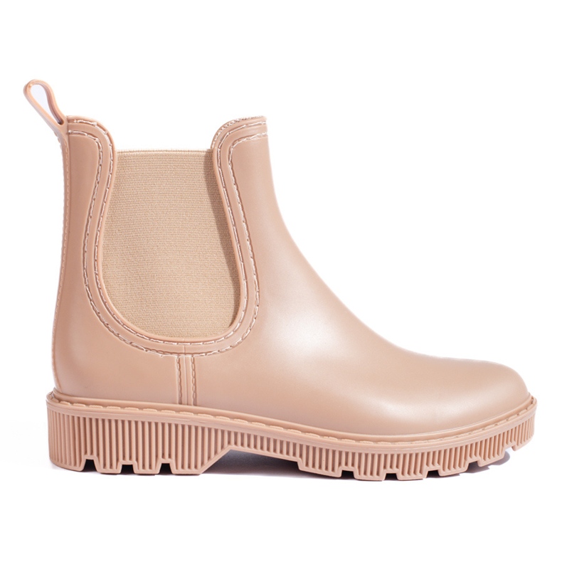 Short beige wellies from Shelovet