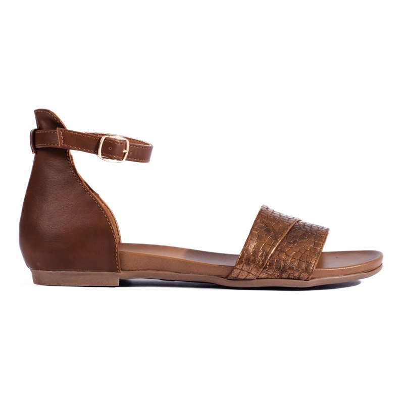 Daszyński women's brown sandals