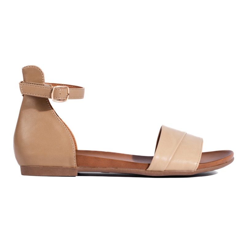 Daszyński women's beige sandals