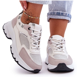 PM1 Lace-up Sport Shoes On White Escape Platform