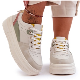 FJ1 Women's Sports Shoes On A Massive Platform Multicolored Gemma white FJ1 Women's Sports Shoes On A Massive Platform Multicolored Gemma white