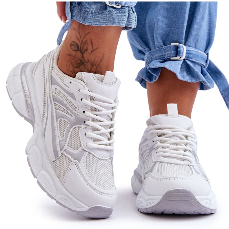 FG2 Women's Lace-up Sports Shoes White Emare