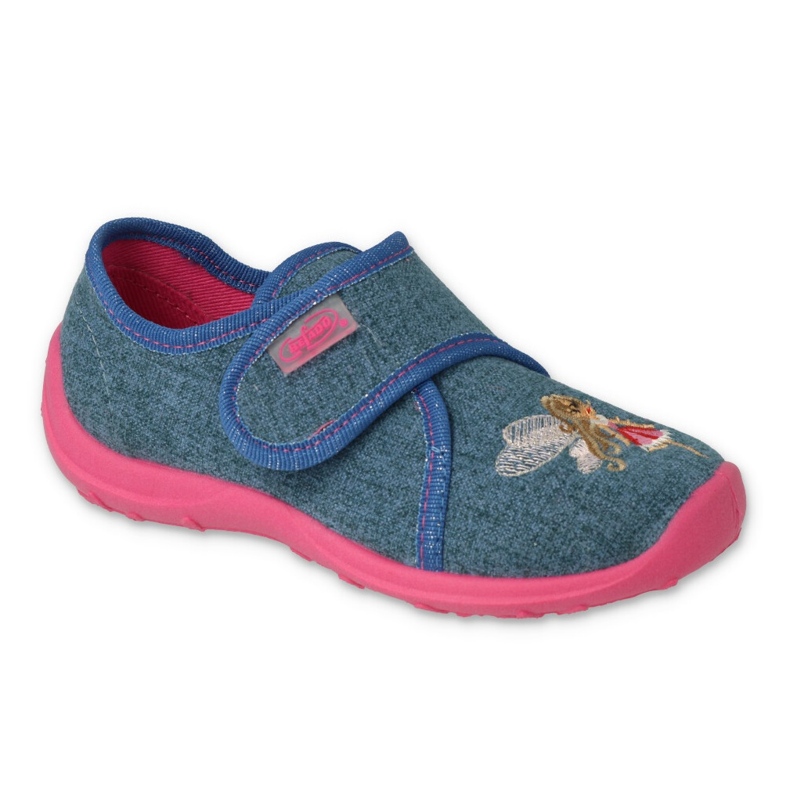 Befado children's slippers 660x021 blue with application Befado children's slippers 660x021 blue with application