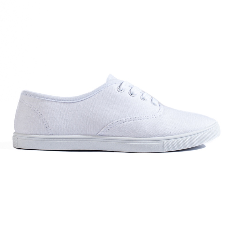 Shelovet white textile sneakers