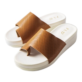 Brown wedge sandals from Monferrato