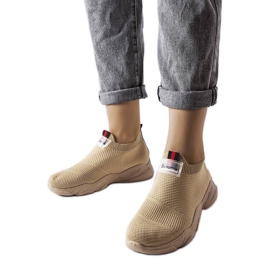 Dark beige slip-on sneakers from Greco Dark beige slip-on sneakers from Greco