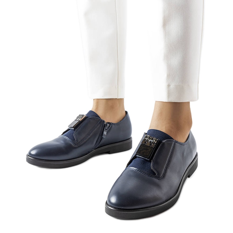 Navy blue elegant shoes from Augusto