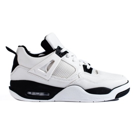 Black and white sneakers with a thick sole from Shelovet