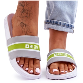 Light Foam Slippers Big Star JJ274647 White-Grey