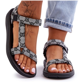 Women's Ultimate Black and White Patterned Sport Sandals