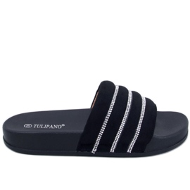 Lynne Black rhinestone slides