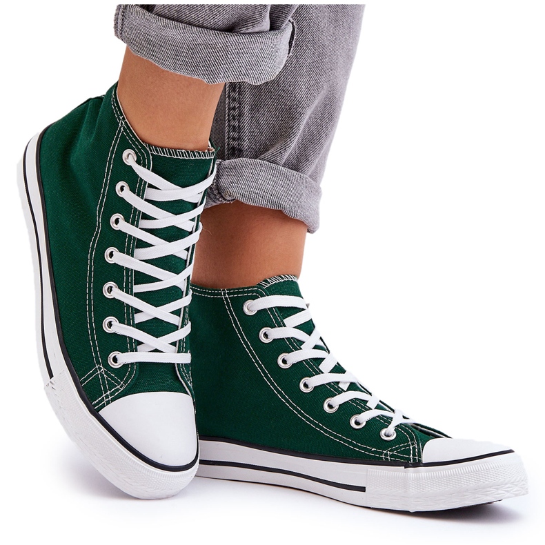FR1 Women's Classic Sneakers High Green Remos