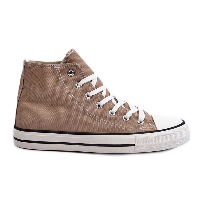 FR1 Women's Classic High Top Sneakers Beige Remos