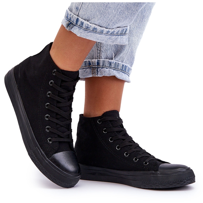 FR1 Women's Classic High Top Sneakers Black Remos FR1 Women's Classic High Top Sneakers Black Remos