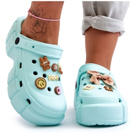Women's Foam Slides Crocs With Embellishments Green Marlett Women's Foam Slides Crocs With Embellishments Green Marlett