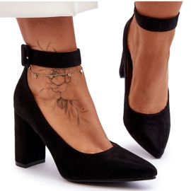 Suede Elegant Pumps Black Gloria