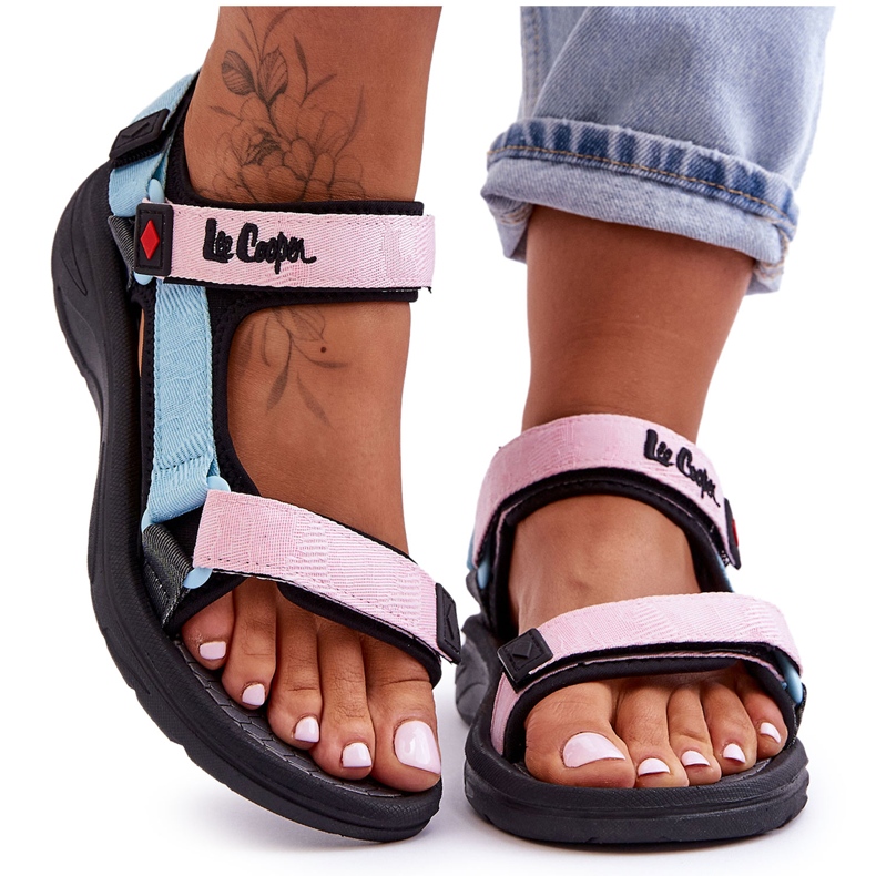 Women's Sport Sandals Lee Cooper LCW-23-34-1688L Pink-Blue