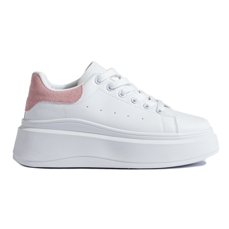 Shelovet white women's sports shoes