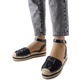 Black platform espadrilles from Lafrenière