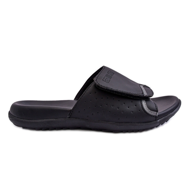 Men's Classic Big Star Slippers LL174603 Black