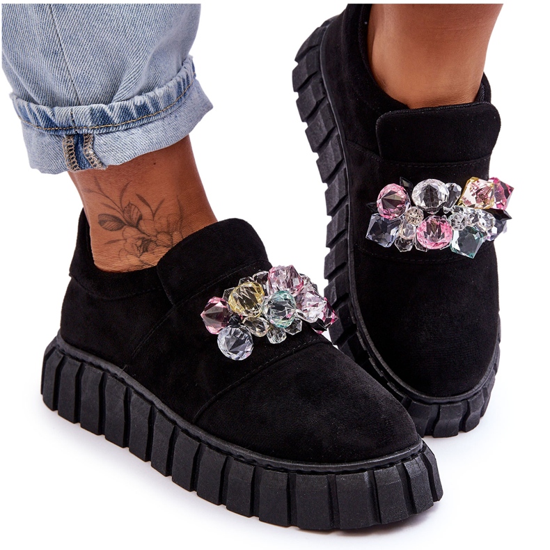 PS1 Fashionable Slip-On Sports Shoes With Black Desire Decoration PS1 Fashionable Slip-On Sports Shoes With Black Desire Decoration