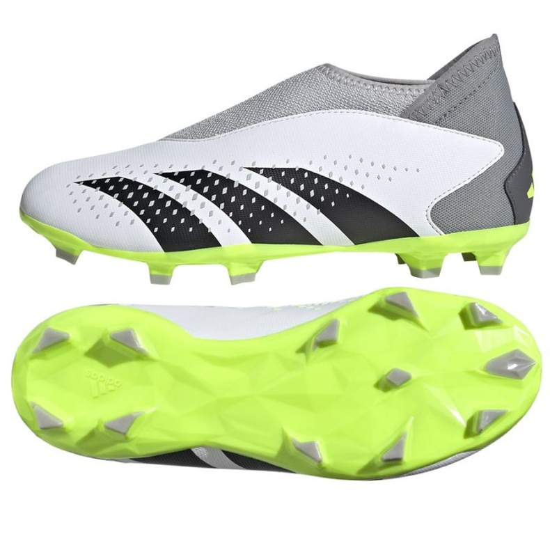 Shoes adidas Predator Accuracy.3 Ll Fg Jr IF2265 white white