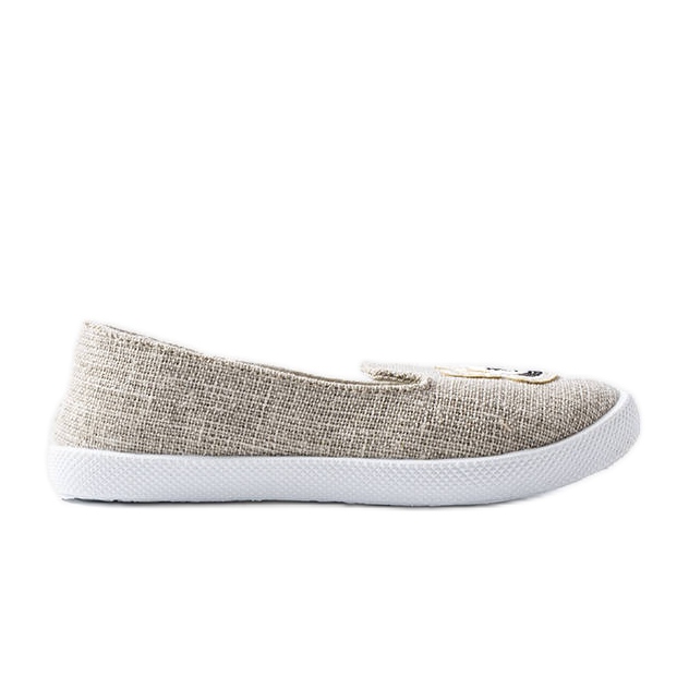 Gray children's sneakers with Naomi appliqué grey Gray children's sneakers with Naomi appliqué grey