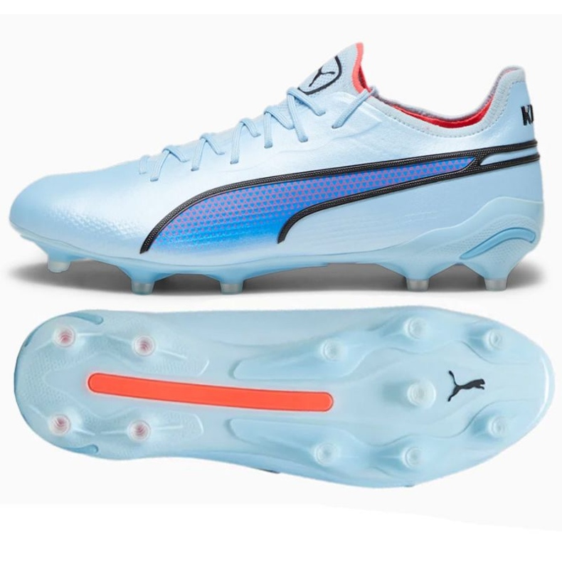 Puma King Ultimate FG/AG M 107563-02 football shoes silver shades of grey Puma King Ultimate FG/AG M 107563-02 football shoes silver shades of grey