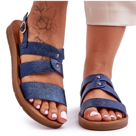 PG1 Women's Glitter Sandals Blue Catalia PG1 Women's Glitter Sandals Blue Catalia