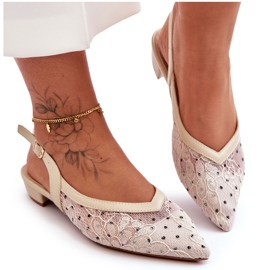 PG1 Women's Ballet Flats Beige Adore