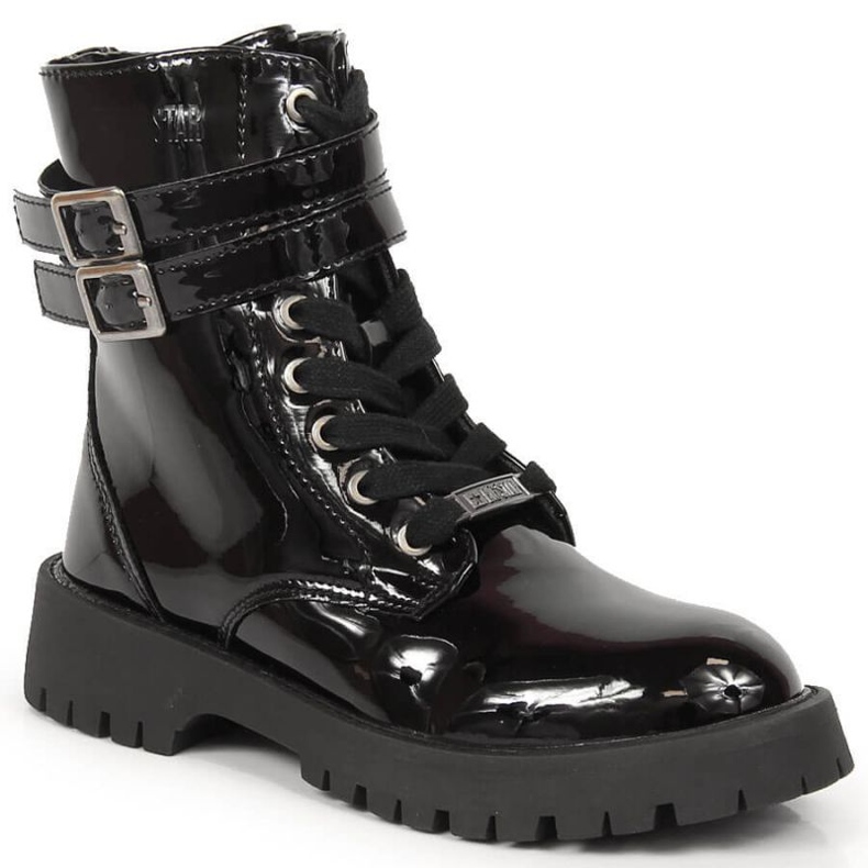 Big Star Jr patent leather boots KK374131 black