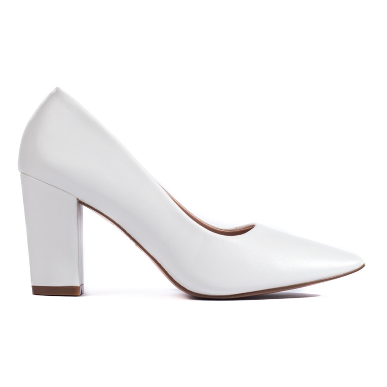 Shelovet white pumps on the block